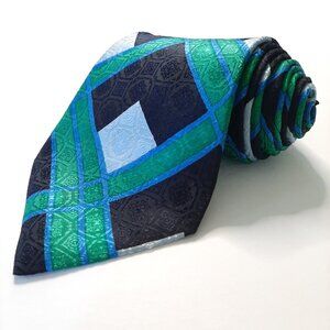 Vintage Plaid Bullocks Silk Tie